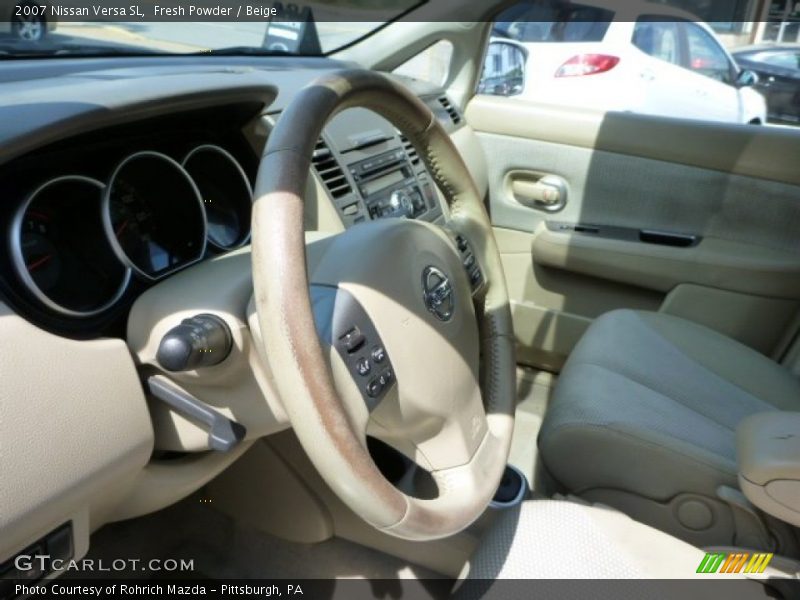 Fresh Powder / Beige 2007 Nissan Versa SL