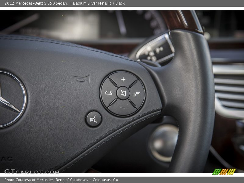 Paladium Silver Metallic / Black 2012 Mercedes-Benz S 550 Sedan