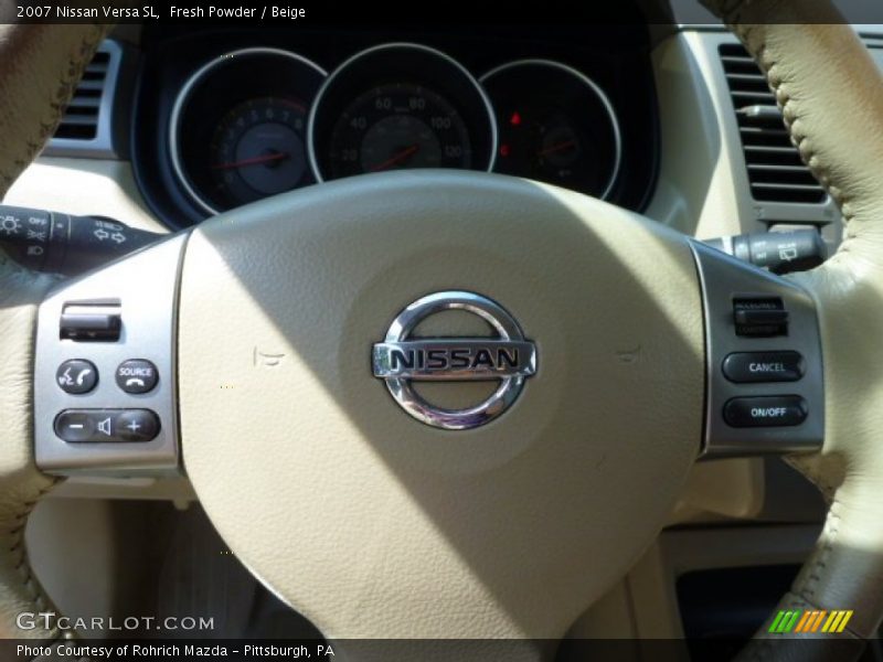 Fresh Powder / Beige 2007 Nissan Versa SL