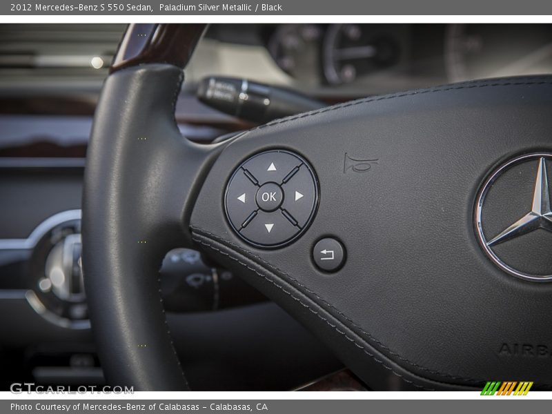 Paladium Silver Metallic / Black 2012 Mercedes-Benz S 550 Sedan