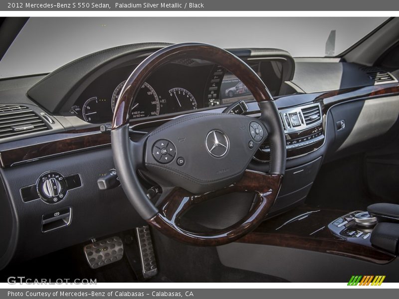Paladium Silver Metallic / Black 2012 Mercedes-Benz S 550 Sedan
