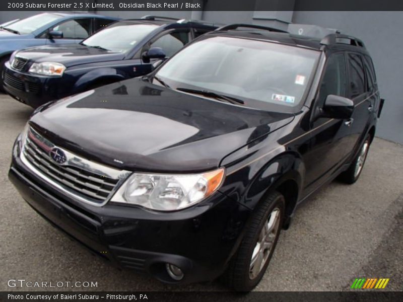 Obsidian Black Pearl / Black 2009 Subaru Forester 2.5 X Limited