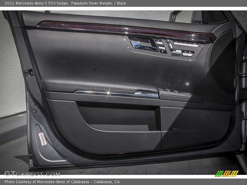 Paladium Silver Metallic / Black 2012 Mercedes-Benz S 550 Sedan