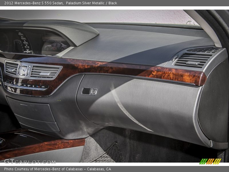 Paladium Silver Metallic / Black 2012 Mercedes-Benz S 550 Sedan