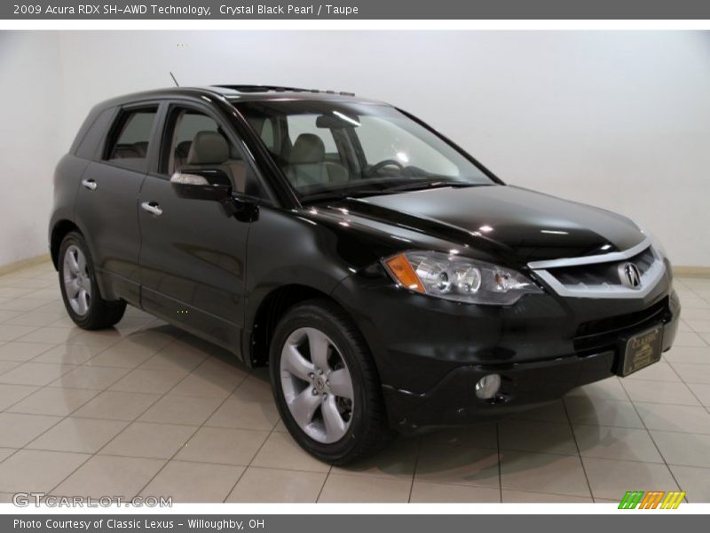 Crystal Black Pearl / Taupe 2009 Acura RDX SH-AWD Technology