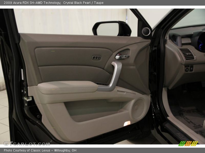 Crystal Black Pearl / Taupe 2009 Acura RDX SH-AWD Technology