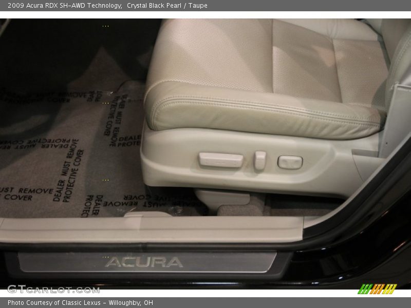 Crystal Black Pearl / Taupe 2009 Acura RDX SH-AWD Technology