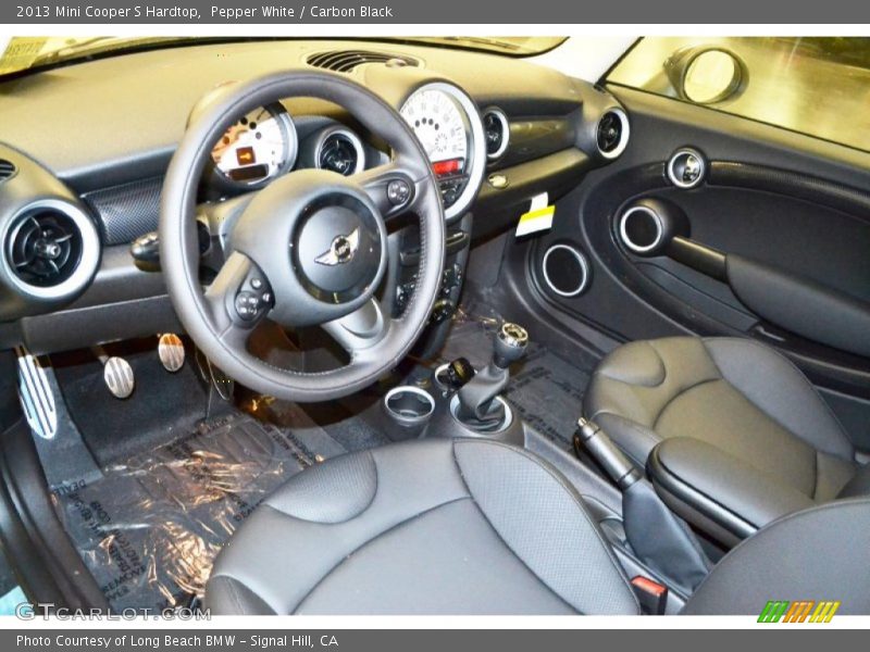Pepper White / Carbon Black 2013 Mini Cooper S Hardtop