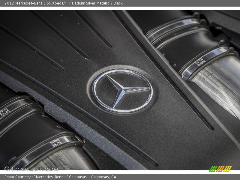 Paladium Silver Metallic / Black 2012 Mercedes-Benz S 550 Sedan