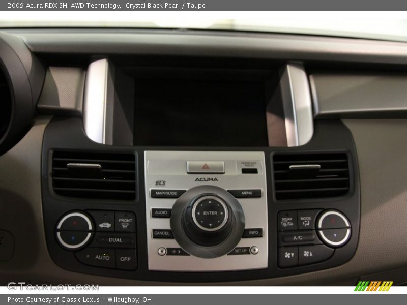 Crystal Black Pearl / Taupe 2009 Acura RDX SH-AWD Technology