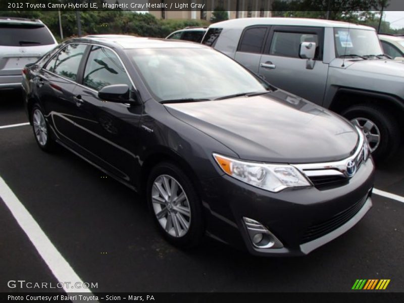 Magnetic Gray Metallic / Light Gray 2012 Toyota Camry Hybrid LE