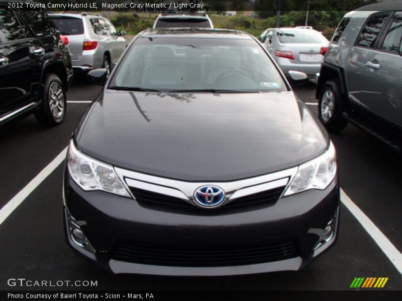 Magnetic Gray Metallic / Light Gray 2012 Toyota Camry Hybrid LE