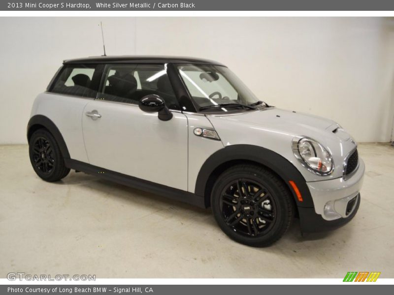 White Silver Metallic / Carbon Black 2013 Mini Cooper S Hardtop