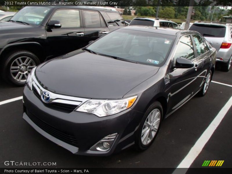 Magnetic Gray Metallic / Light Gray 2012 Toyota Camry Hybrid LE