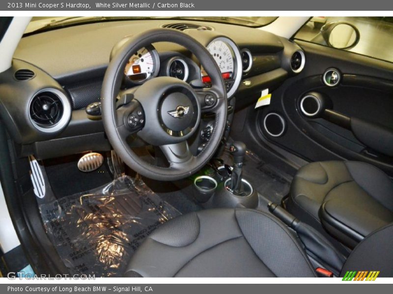 White Silver Metallic / Carbon Black 2013 Mini Cooper S Hardtop