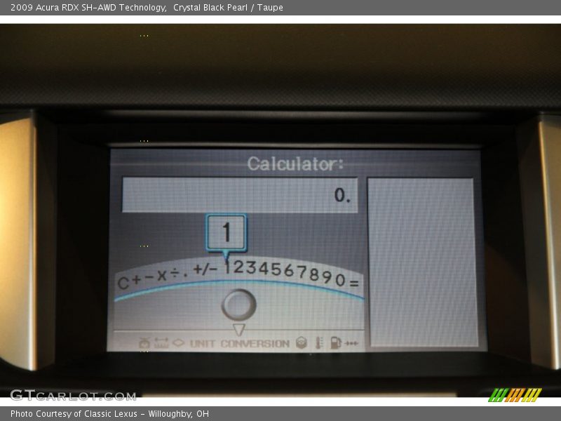 Crystal Black Pearl / Taupe 2009 Acura RDX SH-AWD Technology