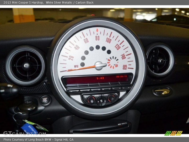 White Silver Metallic / Carbon Black 2013 Mini Cooper S Hardtop