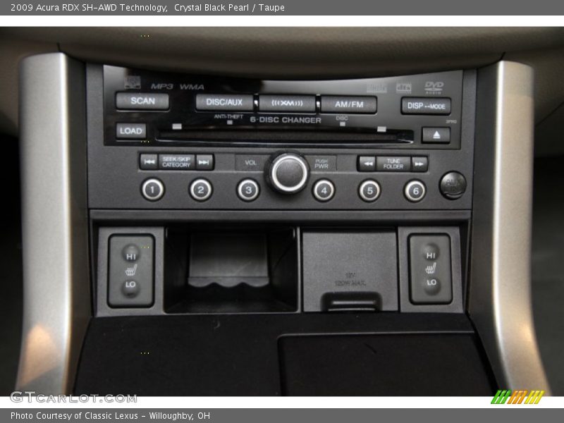 Crystal Black Pearl / Taupe 2009 Acura RDX SH-AWD Technology