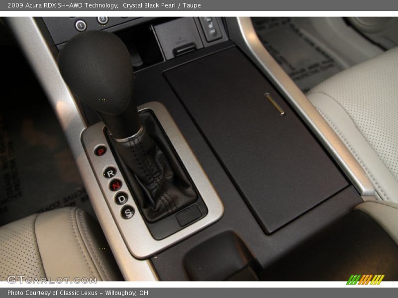 Crystal Black Pearl / Taupe 2009 Acura RDX SH-AWD Technology