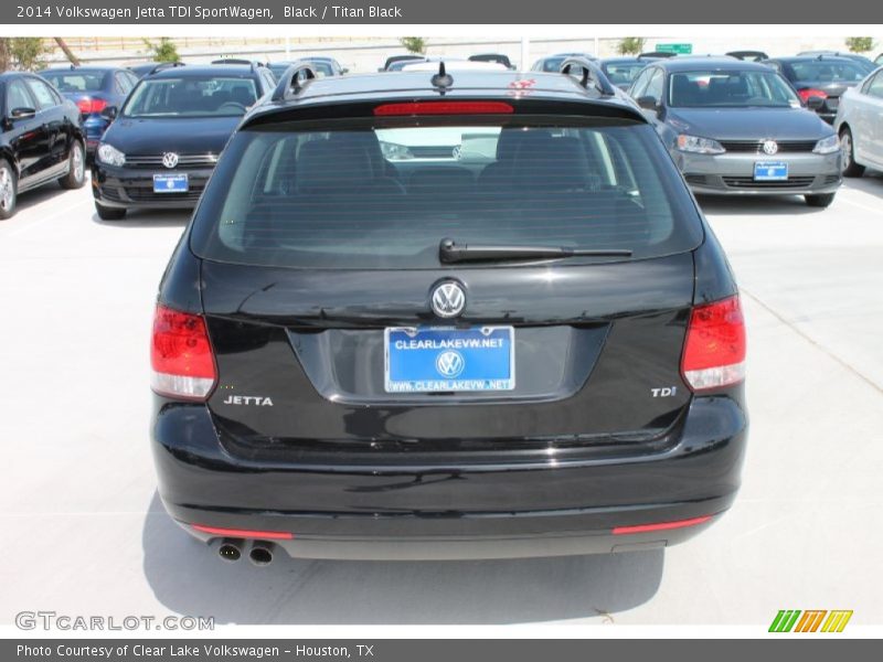 Black / Titan Black 2014 Volkswagen Jetta TDI SportWagen