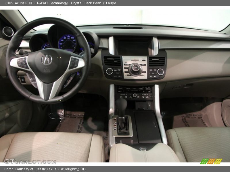 Crystal Black Pearl / Taupe 2009 Acura RDX SH-AWD Technology
