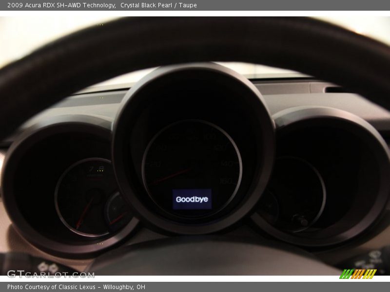 Crystal Black Pearl / Taupe 2009 Acura RDX SH-AWD Technology