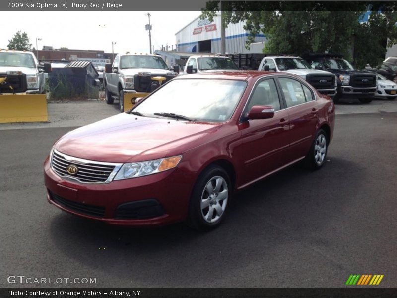 Ruby Red / Beige 2009 Kia Optima LX