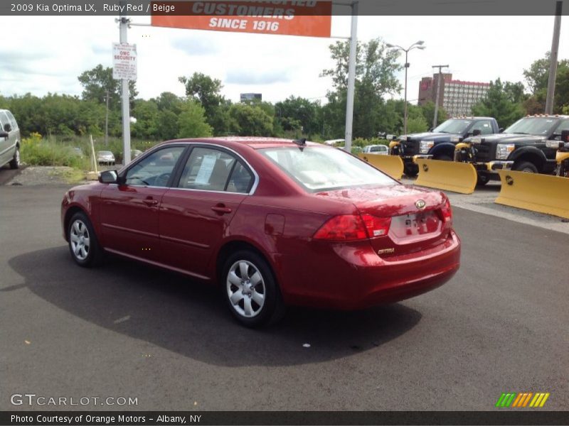 Ruby Red / Beige 2009 Kia Optima LX