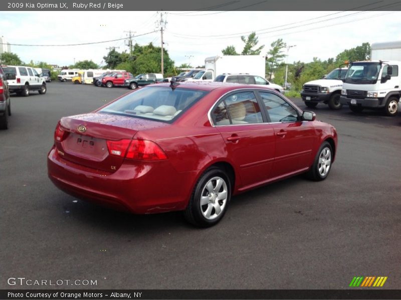 Ruby Red / Beige 2009 Kia Optima LX