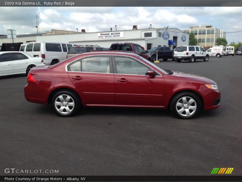 Ruby Red / Beige 2009 Kia Optima LX
