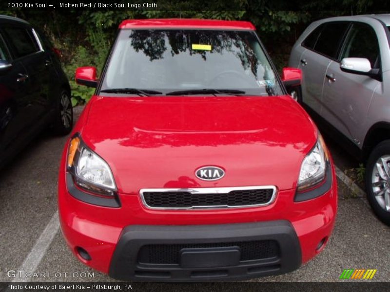 Molten Red / Black Soul Logo Cloth 2010 Kia Soul +