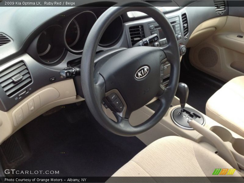Ruby Red / Beige 2009 Kia Optima LX