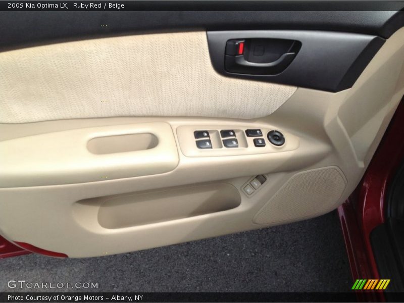 Ruby Red / Beige 2009 Kia Optima LX