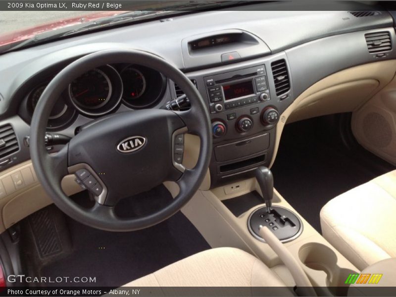 Ruby Red / Beige 2009 Kia Optima LX