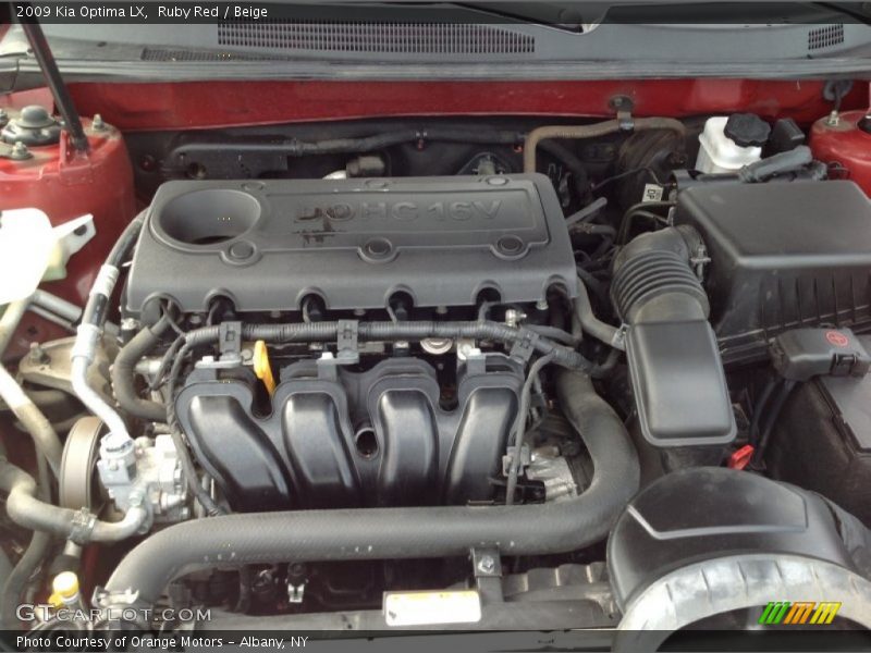 Ruby Red / Beige 2009 Kia Optima LX