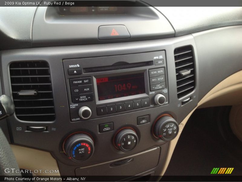 Ruby Red / Beige 2009 Kia Optima LX