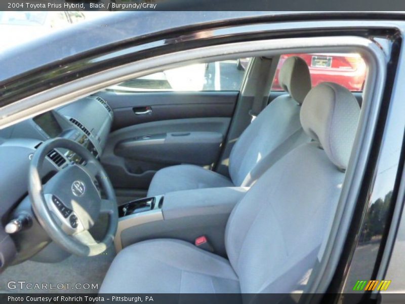 Black / Burgundy/Gray 2004 Toyota Prius Hybrid