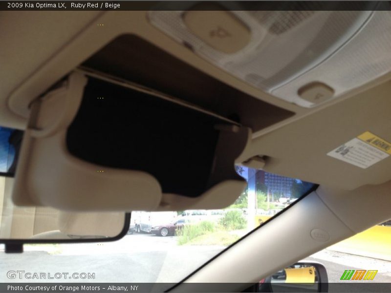 Ruby Red / Beige 2009 Kia Optima LX