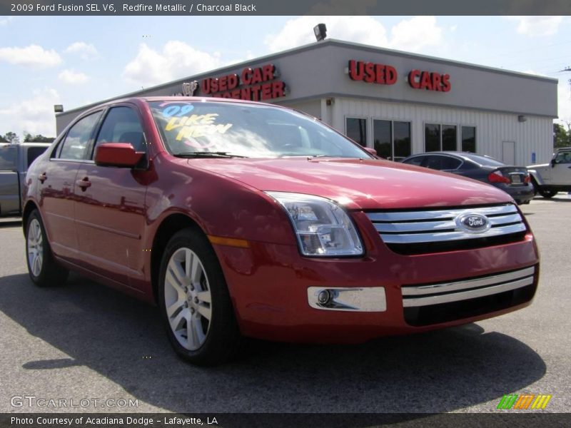 Redfire Metallic / Charcoal Black 2009 Ford Fusion SEL V6