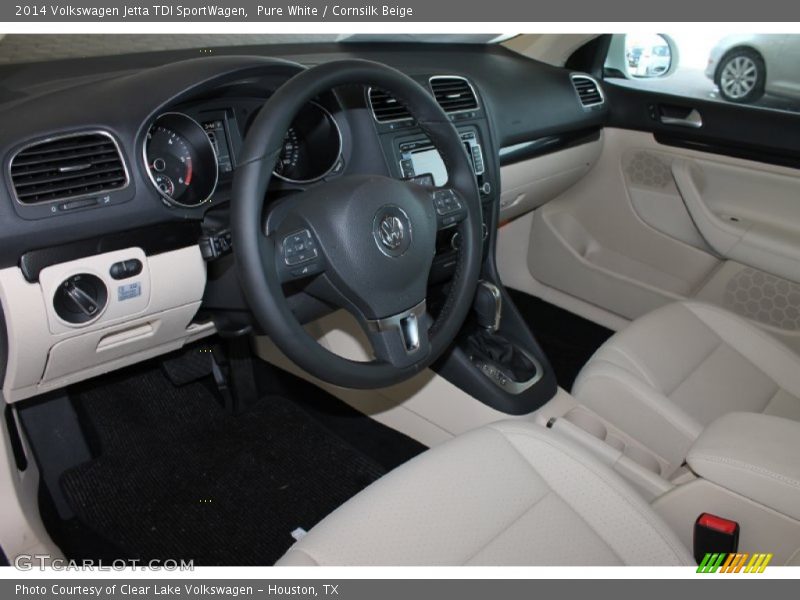  2014 Jetta TDI SportWagen Cornsilk Beige Interior