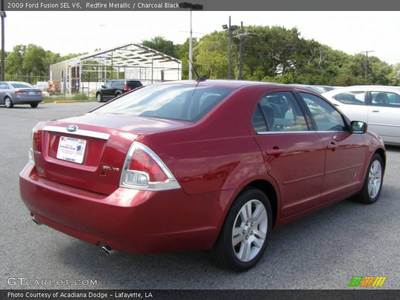 Redfire Metallic / Charcoal Black 2009 Ford Fusion SEL V6