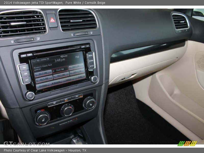 Pure White / Cornsilk Beige 2014 Volkswagen Jetta TDI SportWagen