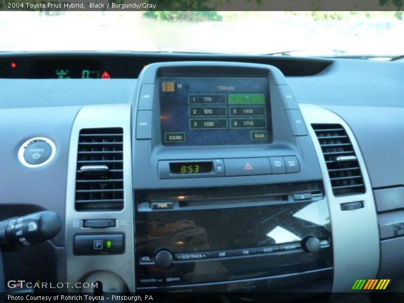 Black / Burgundy/Gray 2004 Toyota Prius Hybrid