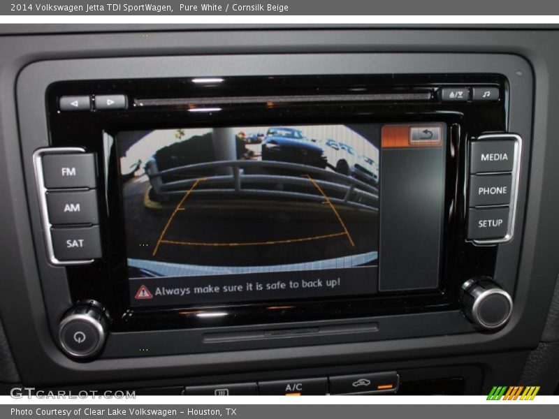 Pure White / Cornsilk Beige 2014 Volkswagen Jetta TDI SportWagen