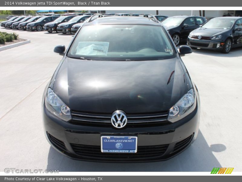 Black / Titan Black 2014 Volkswagen Jetta TDI SportWagen