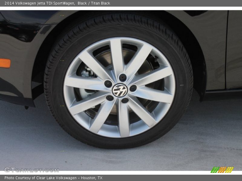 Black / Titan Black 2014 Volkswagen Jetta TDI SportWagen