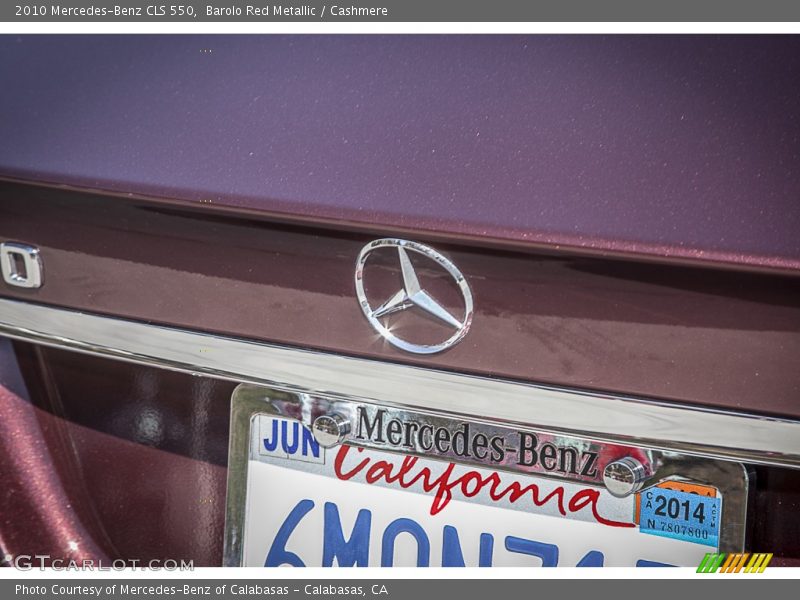 Barolo Red Metallic / Cashmere 2010 Mercedes-Benz CLS 550