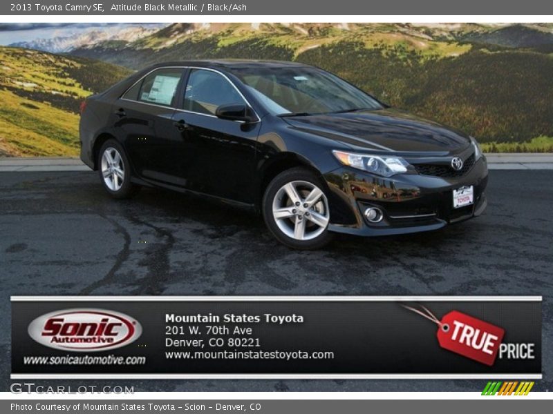 Attitude Black Metallic / Black/Ash 2013 Toyota Camry SE