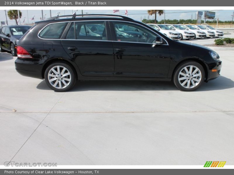 Black / Titan Black 2014 Volkswagen Jetta TDI SportWagen