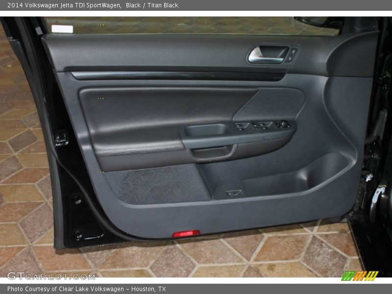 Black / Titan Black 2014 Volkswagen Jetta TDI SportWagen